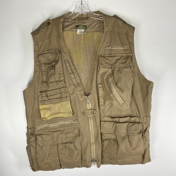 Fox Outdoor Vented Fishing Adventure Vest Tan XL - Picture 1 of 8
